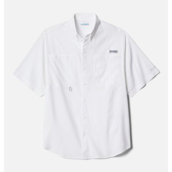 Columbia Muške Košulje - PFG Crystal Springs Short Sleeve Bijele | ICES-10658